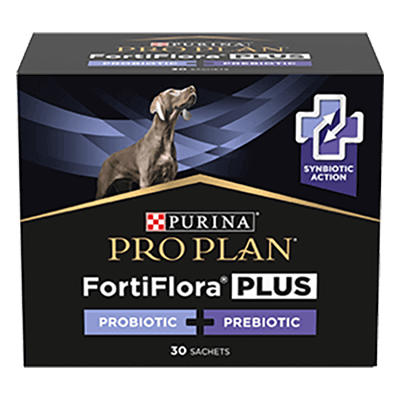 Purina Pro Plan FortiFlora Plus koirille, 30 annospussia sisältävä pakkaus