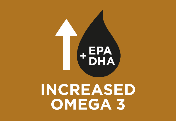Runsaasti omega-3-rasvahappoja : EPA ja DHA