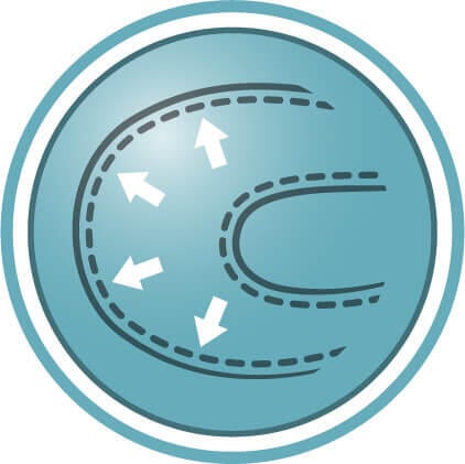 Tukee ravintoaineiden imeytymistä